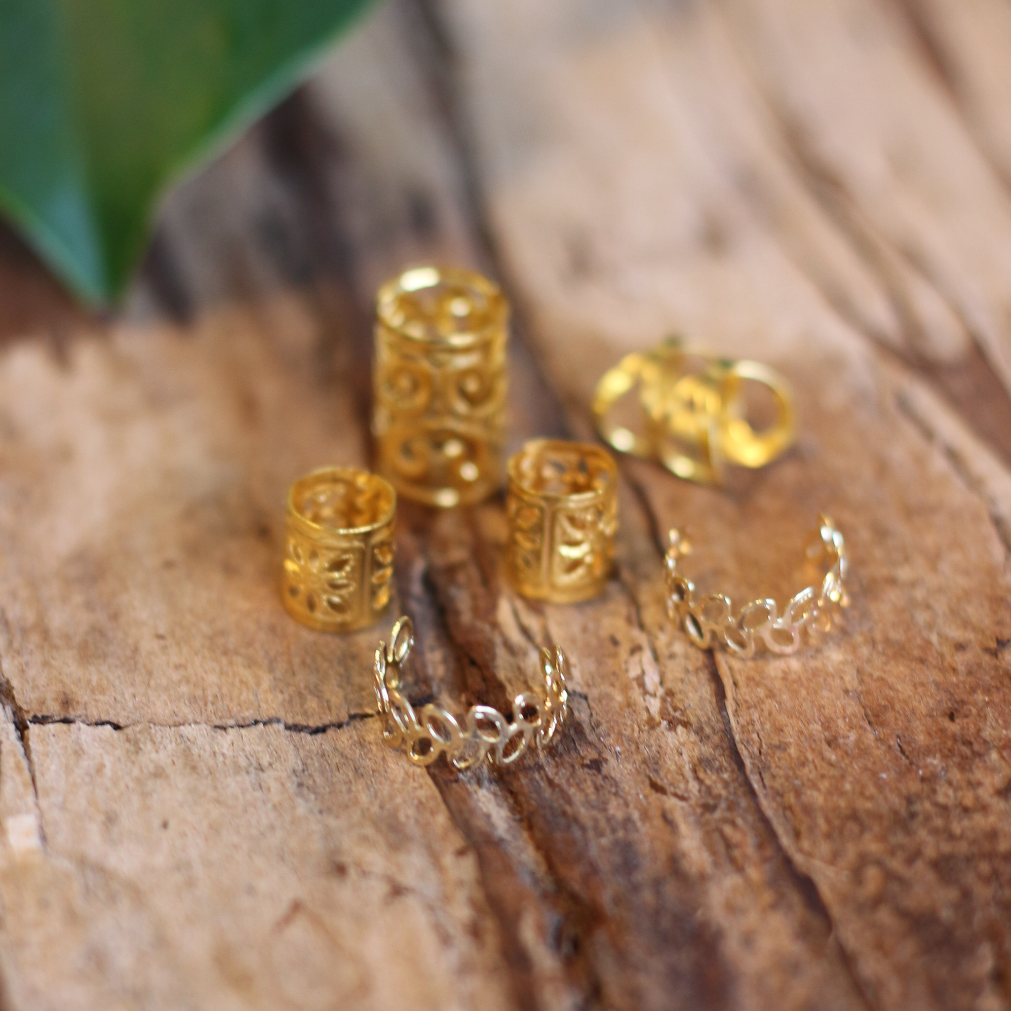 Gold deals dread rings