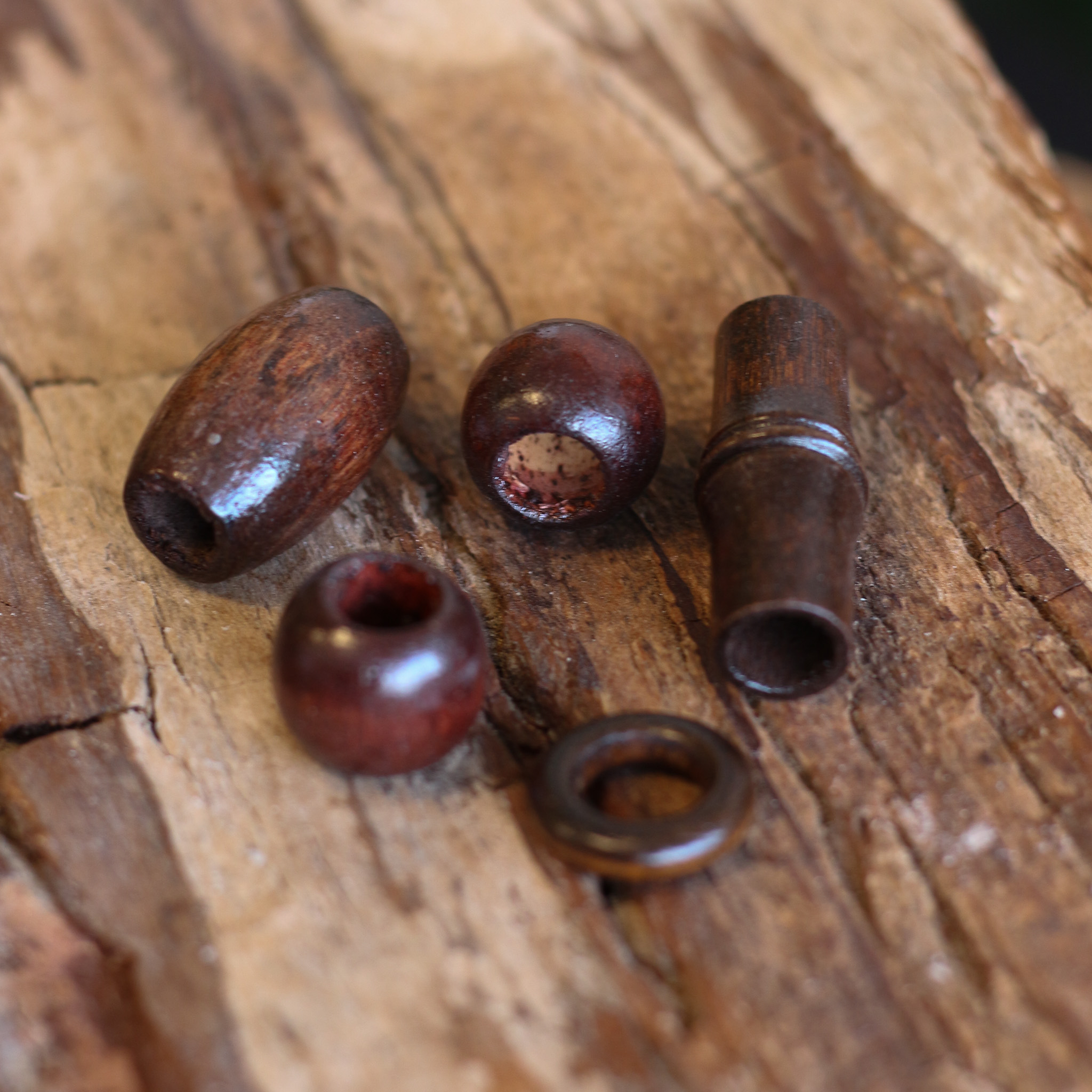 Large Wooden Bead Set - Brown - DREAD BEADS - Dreadheadshop