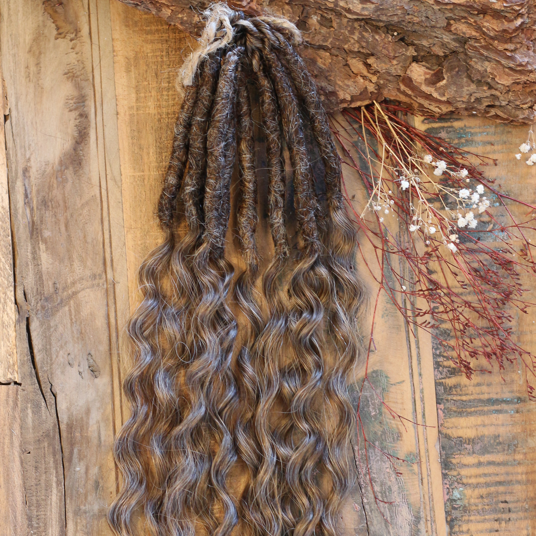 5 pcs Dreadlock Extensions - Dark Brown - Human Hair Dreadlock Extensions -  Dreadheadshop