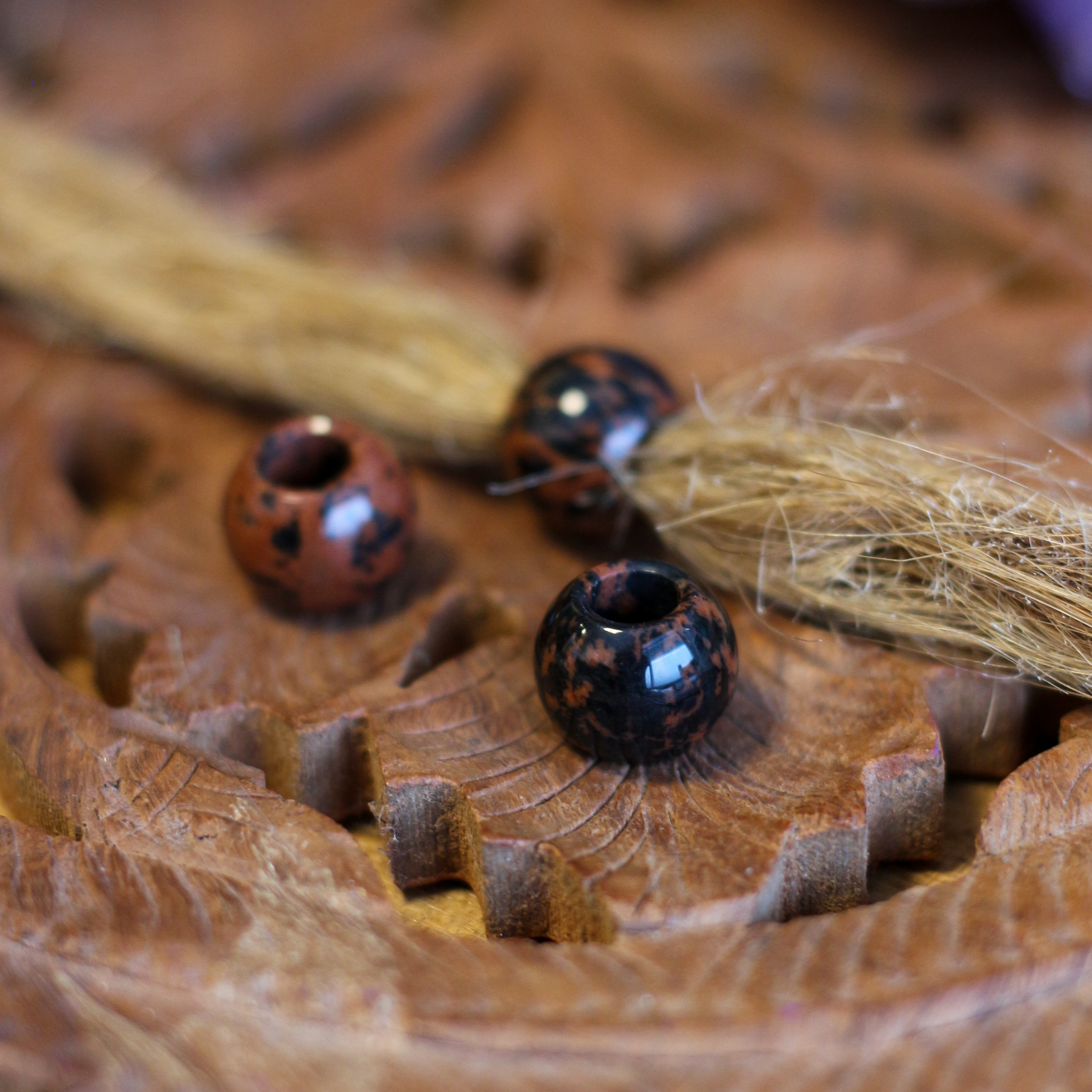 Large Wooden Bead Set - Brown - DREAD BEADS - Dreadheadshop