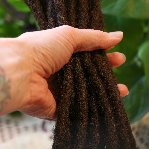 Thin Afro Kinky Dreadlocks - Black - Human Hair Dreadlock Extensions -  Dreadheadshop