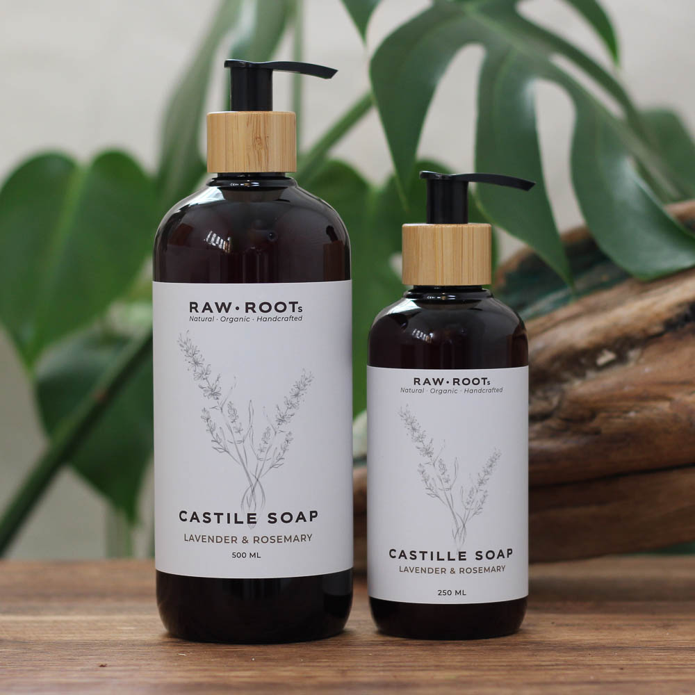Castile Soap - Lavender & Rosemary - RAW ROOTs - RAW ROOTs