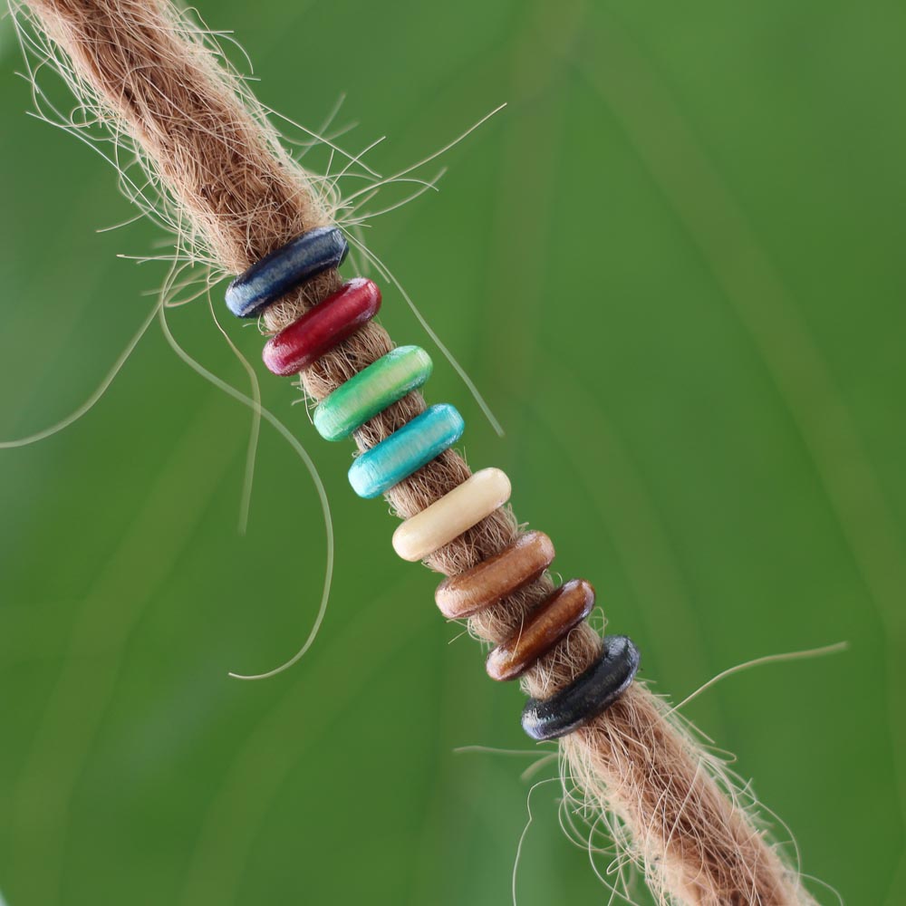 Dreadlocks Wooden Beads Mix Medium - DREAD BEADS - Dreadheadshop