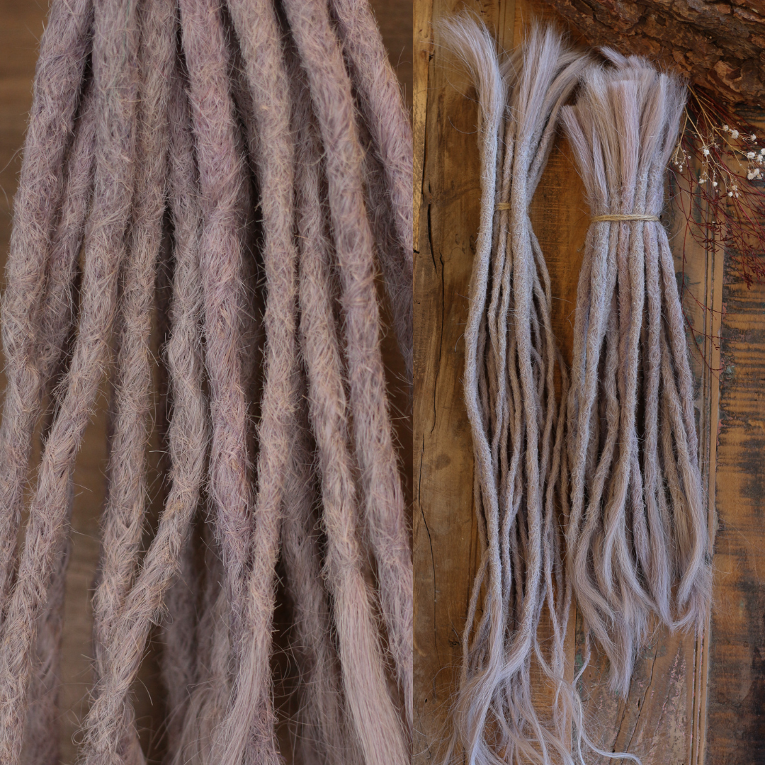 Human hair dread outlet extensions